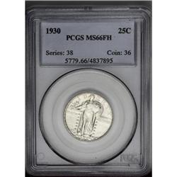 1930 25C MS66 Full Head PCGS. Fully lustrous, untoned 1930[25C] MS66 Full Head PCGS.