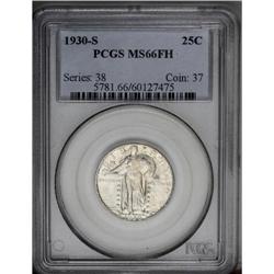 1930-S 25C MS66 Full Head PCGS. Blazing luster dominat 1930-S[25C] MS66 Full Head PCGS.