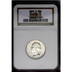 1932-S 25C MS62 NGC.From The Steve Glenn Collection. 1932-S[25C] MS62 NGC.