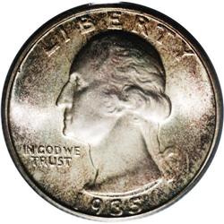 1935-S 25C MS67 PCGS. A quick glance at this Superb 19 1935-S[25C] MS67 PCGS.