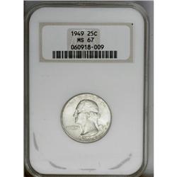 1949 25C MS67 NGC. NGC Census: (116/2). PCGS Populatio 1949[25C] MS67 NGC.