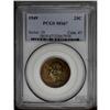 Image 1 : 1949 25C MS67 PCGS. Dappled mauve, crimson, and lime-g 1949[25C] MS67 PCGS.