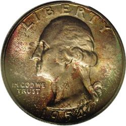 1954-D 25C MS67 PCGS. Beautiful lemon-yellow, jade-gre 1954-D[25C] MS67 PCGS.