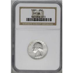 1937 25C PR66 NGC. Sharply struck and brilliant with n 1937[25C] PR66 NGC.