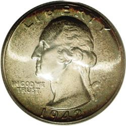 1942 25C PR68 PCGS. Golden-brown and powder-blue hues 1942[25C] PR68 PCGS.