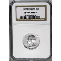 1952 25C Superbird PR67 Cameo NGC. Totally white on bo 1952[25C] Superbird PR67 Cameo NGC.