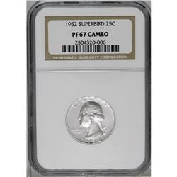 1952 25C PR67 Cameo NGC. Totally white and attractive 1952[25C] PR67 Cameo NGC.