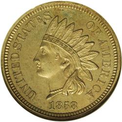 1858 P1C Indian Cent, Judd-212, Pollock-256, 263, R.4,