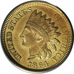 1864 1C One Cent, Judd-356, Pollock-426, Low R.6, PR64