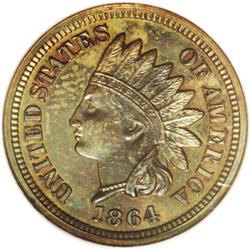 1864 1C One Cent, Judd-356A, Pollock-427, Low R.6, MS6