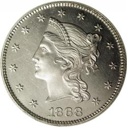 1868 $10 Ten Dollar, Judd-663, Pollock-736, Low R.6, P