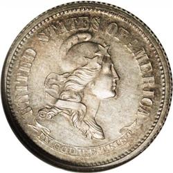 1869 10C Standard Silver Ten Cents, Judd-696, Pollock-