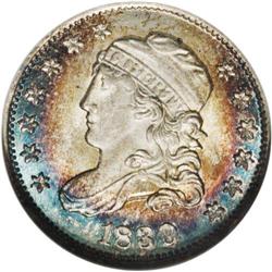 1830 H10C MS65 NGC. V-1, LM-14, R.3. The scroll above