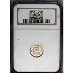 1857 H10C MS64 NGC. At first glance, this appears to b