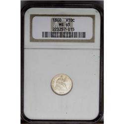 1860 H10C MS65 NGC. V-3. A well struck example of this