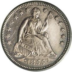 1855 H10C Arrows PR62 PCGS. A rare coin in the proof f