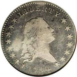 1794 50C --Damaged--ANACS. Fine 12 Details. O-101, High