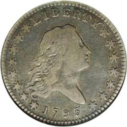 1795 50C 2 Leaves VF20 ANACS. O-109, R.4. The obverse