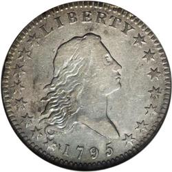 1795 50C 2 Leaves VF30 NGC. O-108a, R.4. This variety