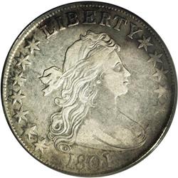 1801 50C VF35 PCGS. O-101, R.3. Quickly identified by