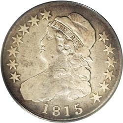 1815/2 50C Fine 12 PCGS. O-101, R.2. An attractive, ev