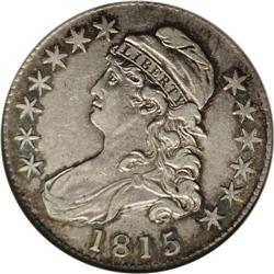 1815/2 50C XF45 ANACS. O-101, R.2. Lovely honey-gold a