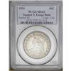 Image 3 : 1820 50C Square Base Knob 2, Large Date MS63 PCGS. O-1