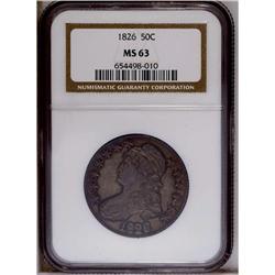 1826 50C MS63 NGC. O-102, R.1. A variety easily distin