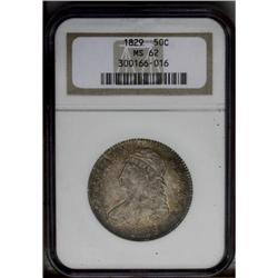 1829 50C MS62 NGC. O-108, R.2. The variety is attribut