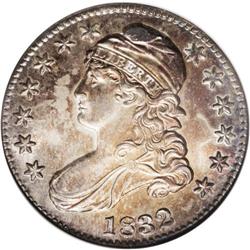 1832 50C Small Letters MS64 NGC. O-102, R.1.The cap ex