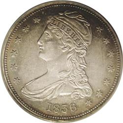 1836 50C Reeded Edge AU53 PCGS. A rare and historic tr