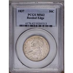 1837 50C MS62 PCGS. Well struck in the centers, but ra