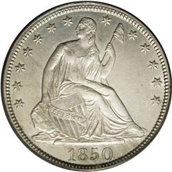 1850 50C MS63 PCGS. The 1850 is an important and under