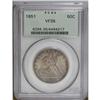Image 1 : 1851 50C VF35 PCGS. WB-101. An evenly circulated slate