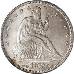 1873-CC 50C Arrows MS64 PCGS. In 1873, the Mint increa