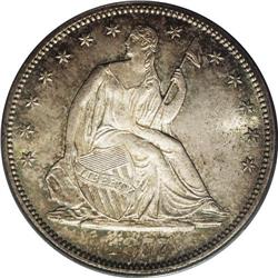 1877-S 50C MS66 PCGS. WB-104. Reverse Hub Variety 2 (C