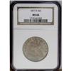 Image 3 : 1877-S 50C MS66 NGC. This sharp example is draped in m