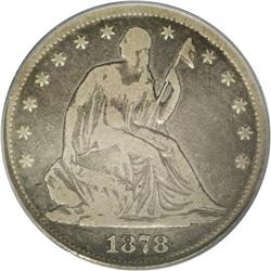 1878-S 50C VG8 PCGS.From The Steve Glenn Collection.