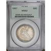 Image 1 : 1887 50C MS62 PCGS.From The Steve Glenn Collection.