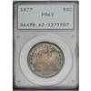Image 1 : 1877 50C PR62 PCGS. Originally patinated with apricot