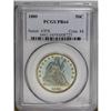 Image 3 : 1880 50C PR64 PCGS. Beautiful aquamarine and golden co