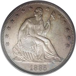 1885 50C PR66 PCGS. Of the 6,130 half dollars struck i