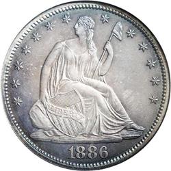 1886 50C PR66 NGC. An important, low total mintage dat