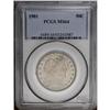 Image 1 : 1901 50C MS64 PCGS. The mottled toning is medium gray