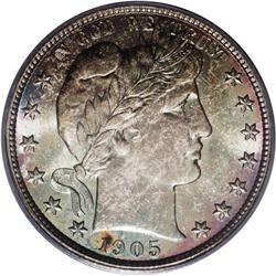 1905 50C MS67 PCGS. This is a coin for the ages, one t