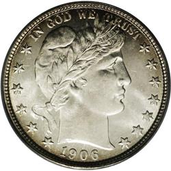 1906-D 50C MS66 PCGS.From The Indiana Undertaker Colle