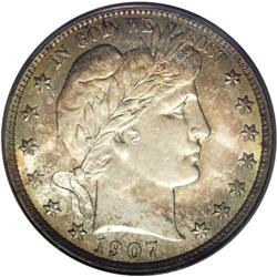 1907-D 50C MS66 PCGS. Ex: Queller Collection. Both the