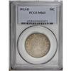 Image 1 : 1913-D 50C MS62 PCGS. Well preserved with grey to gold
