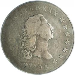 1794 S$1 VG10 PCGS.From The Steve Glenn Collection.