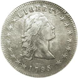 1795 S$1 Flowing Hair, Three Leaves--Repaired--ANACS.